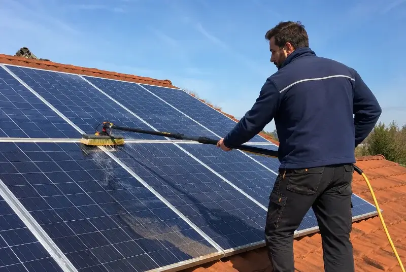 Nettoyage et entretien de panneaux solaires à Bruille-Saint-Amand